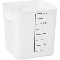 Rubbermaid Commercial Products Contenedor de almacenamiento en color blanco- capacidad de 7-6 litros- de- plástico…